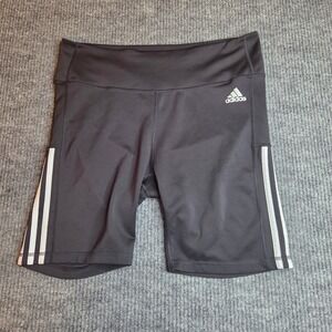 Adidas Primegreen AEROREADY Athletic Bike Shorts Women's XL Gray 3 Stripes‎